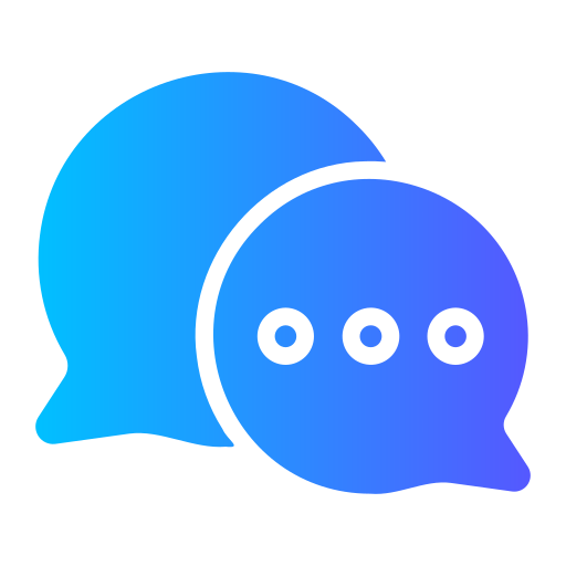 icon of speech bubbles representing communication